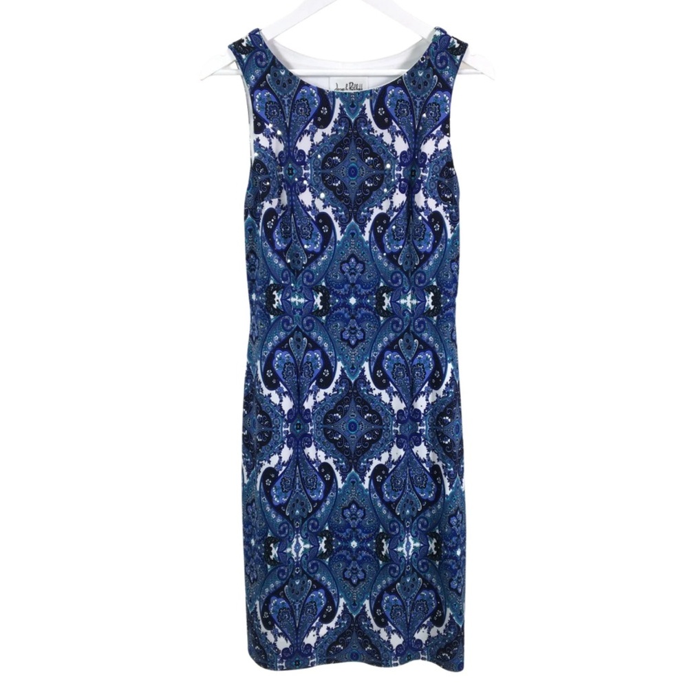 NWT Joseph Ribkoff Paisley Blue Dress